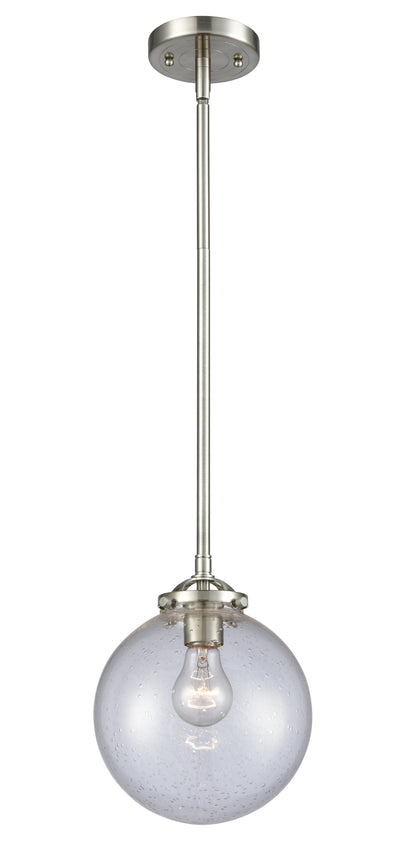 Nouveau Mini Pendant 8" Cast Brass