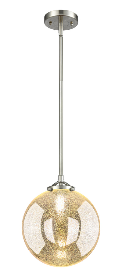 Nouveau Mini Pendant Cast Brass 10 Inch