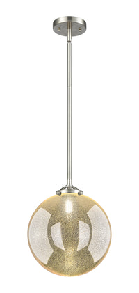 Nouveau Mini Pendant Black Antique Brass
