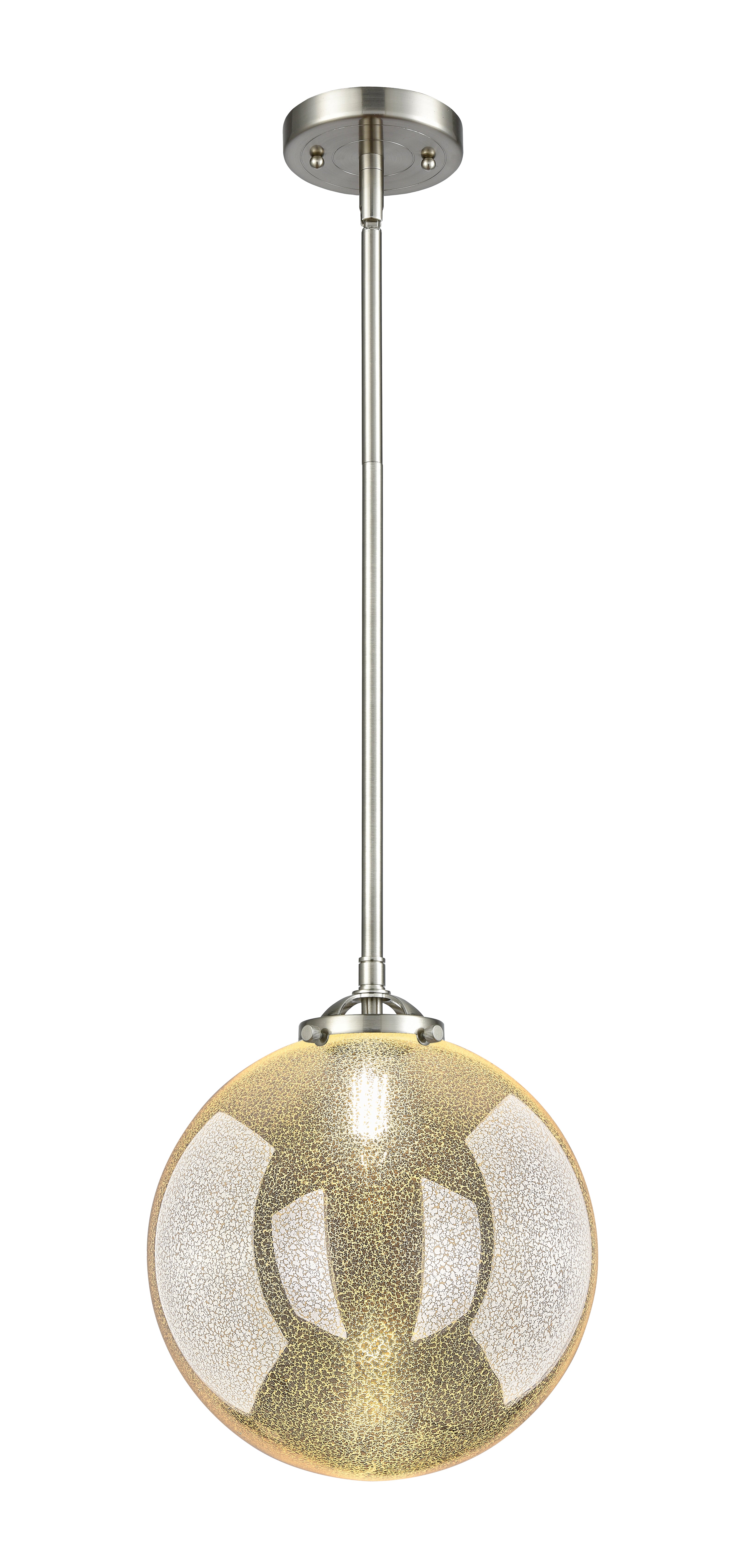 Nouveau Mini Pendant Black Antique Brass