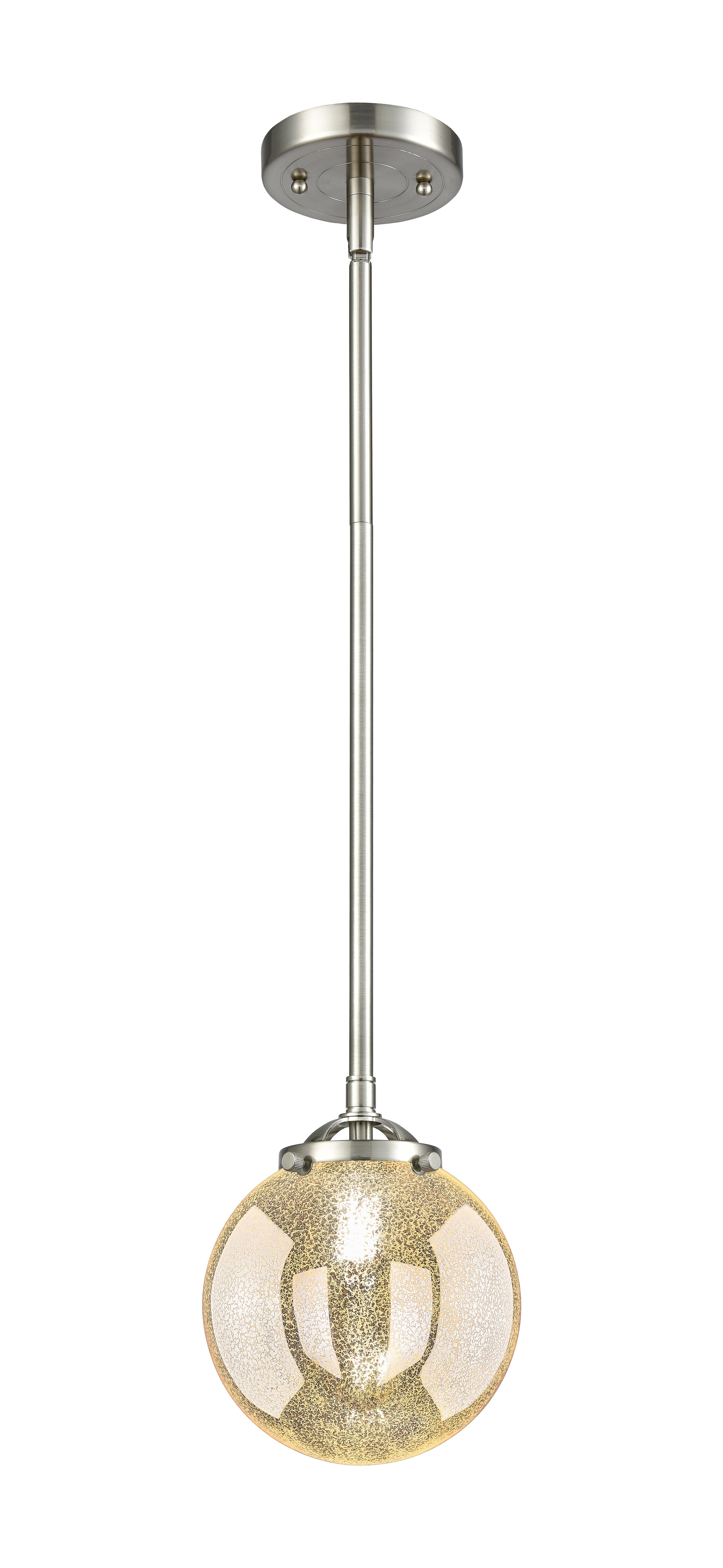 Nouveau Mini Pendant Black Antique Brass