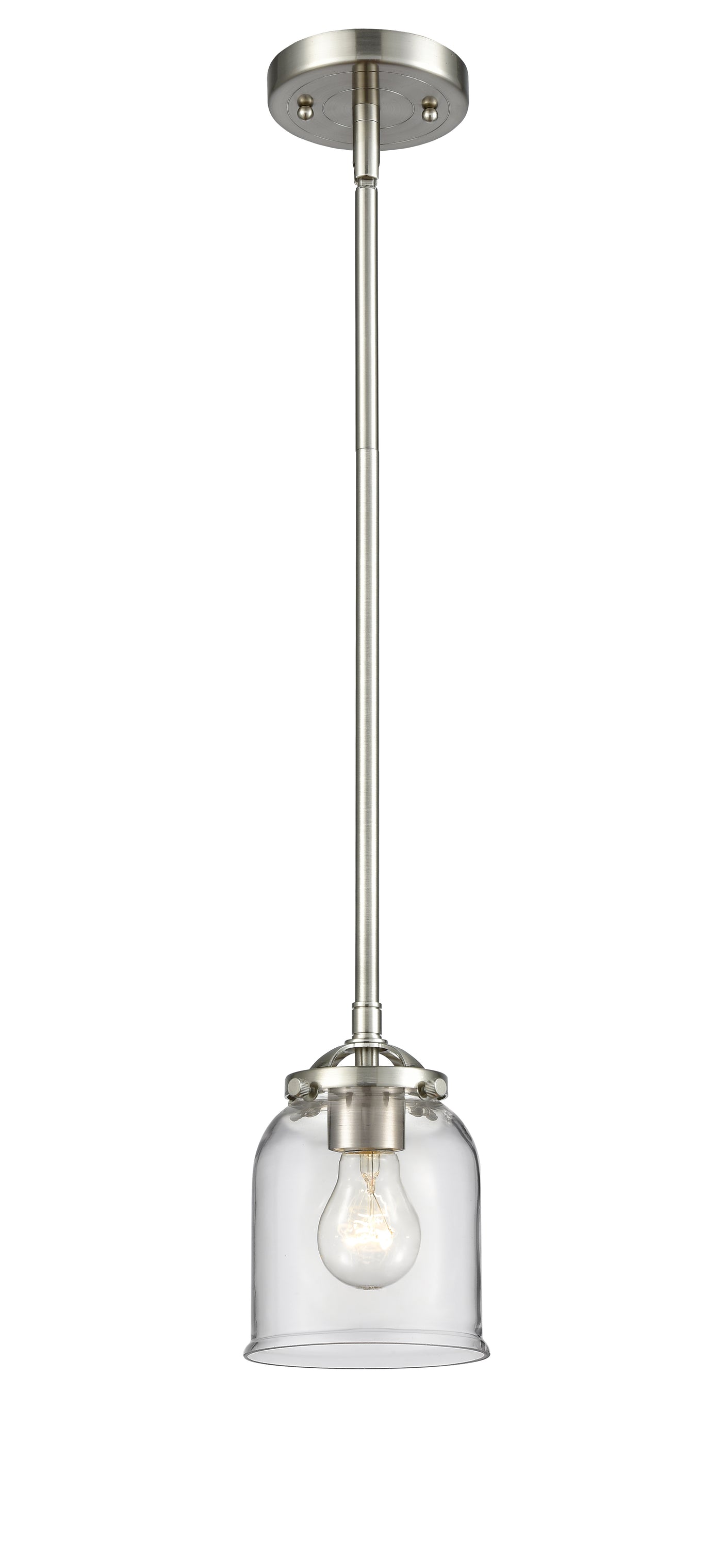Nouveau Mini Pendant Black Antique Brass
