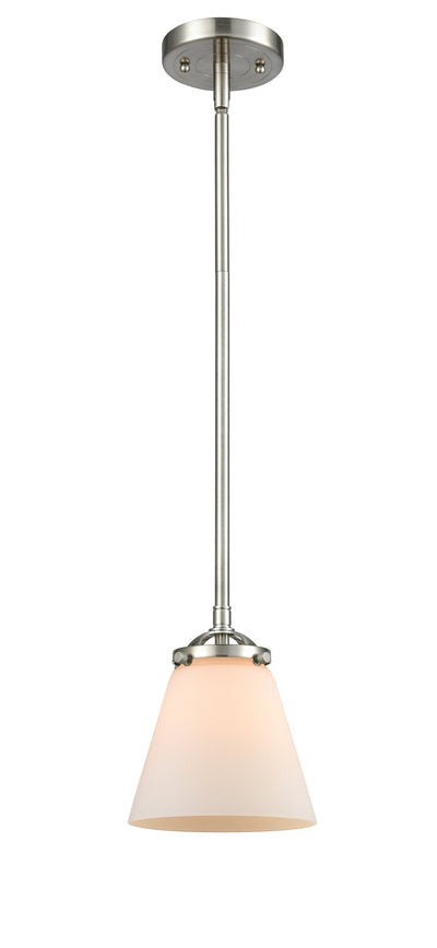 Nouveau Mini Pendant Cast Brass 6.25 Inch