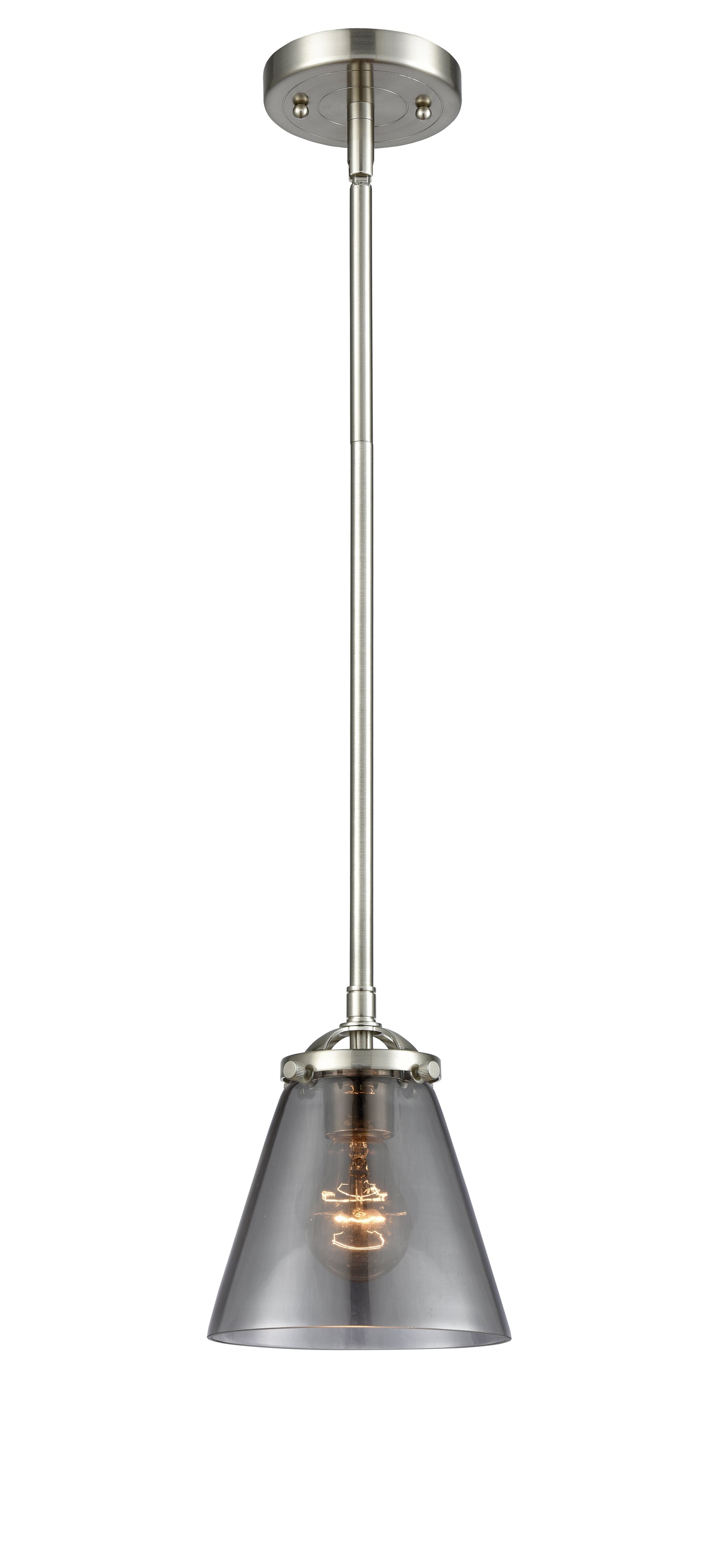 Nouveau Mini Pendant Cast Brass 6.25 Inch