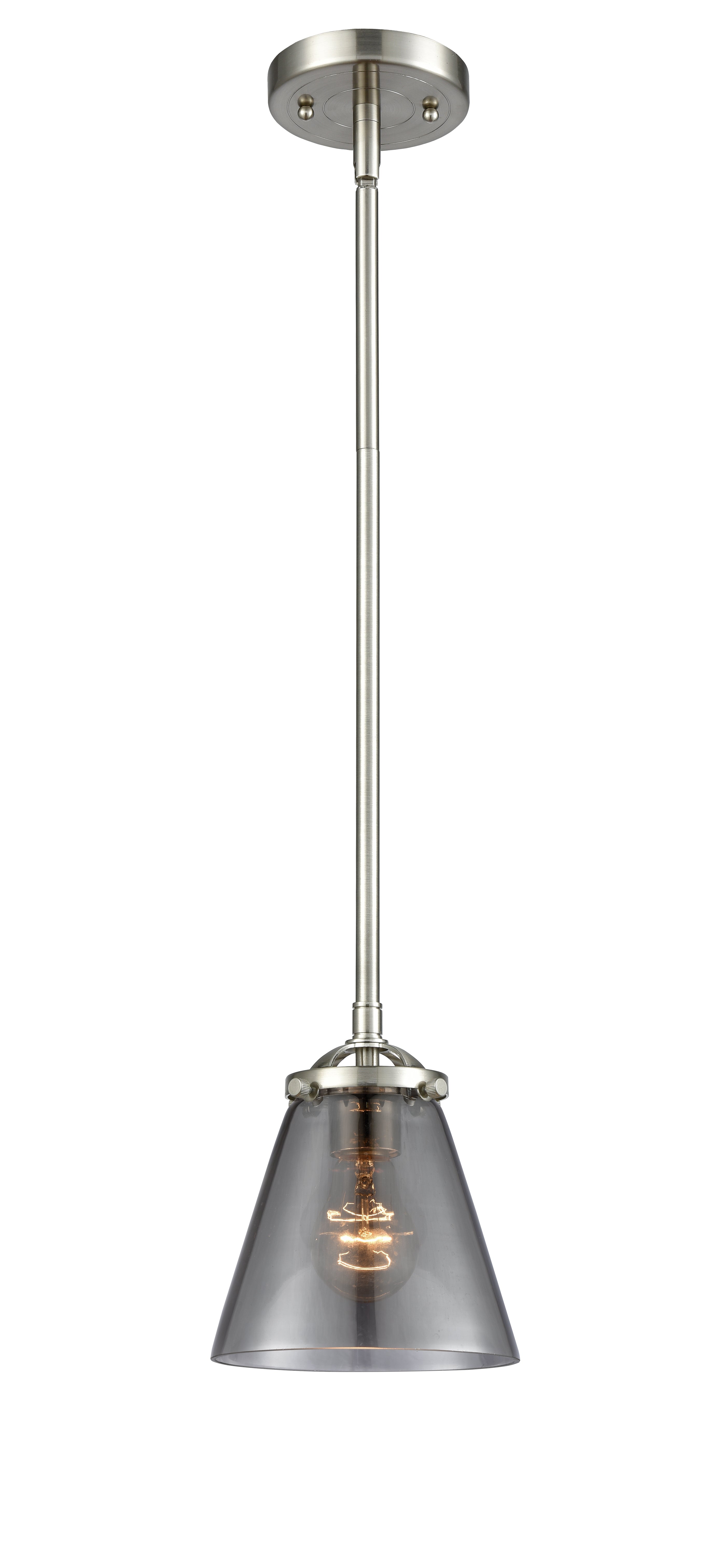 Nouveau Mini Pendant Cast Brass 6.25 Inch