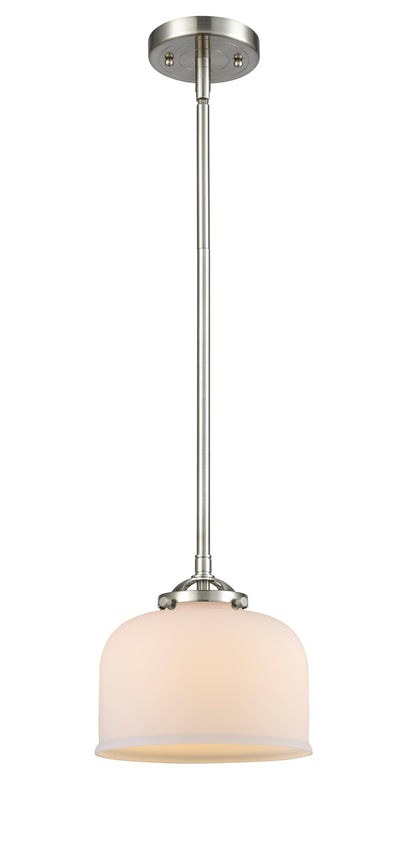 Nouveau Mini Pendant Cast Brass 8 Inch