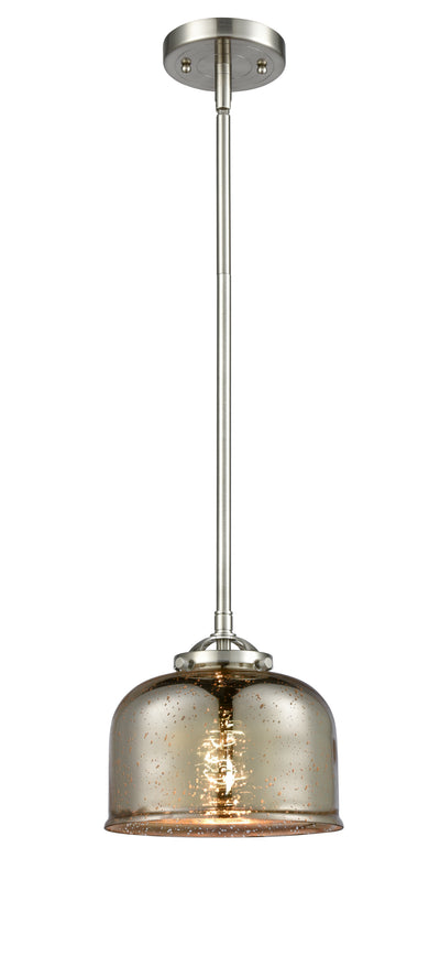 Nouveau Mini Pendant Cast Brass 8 Inch