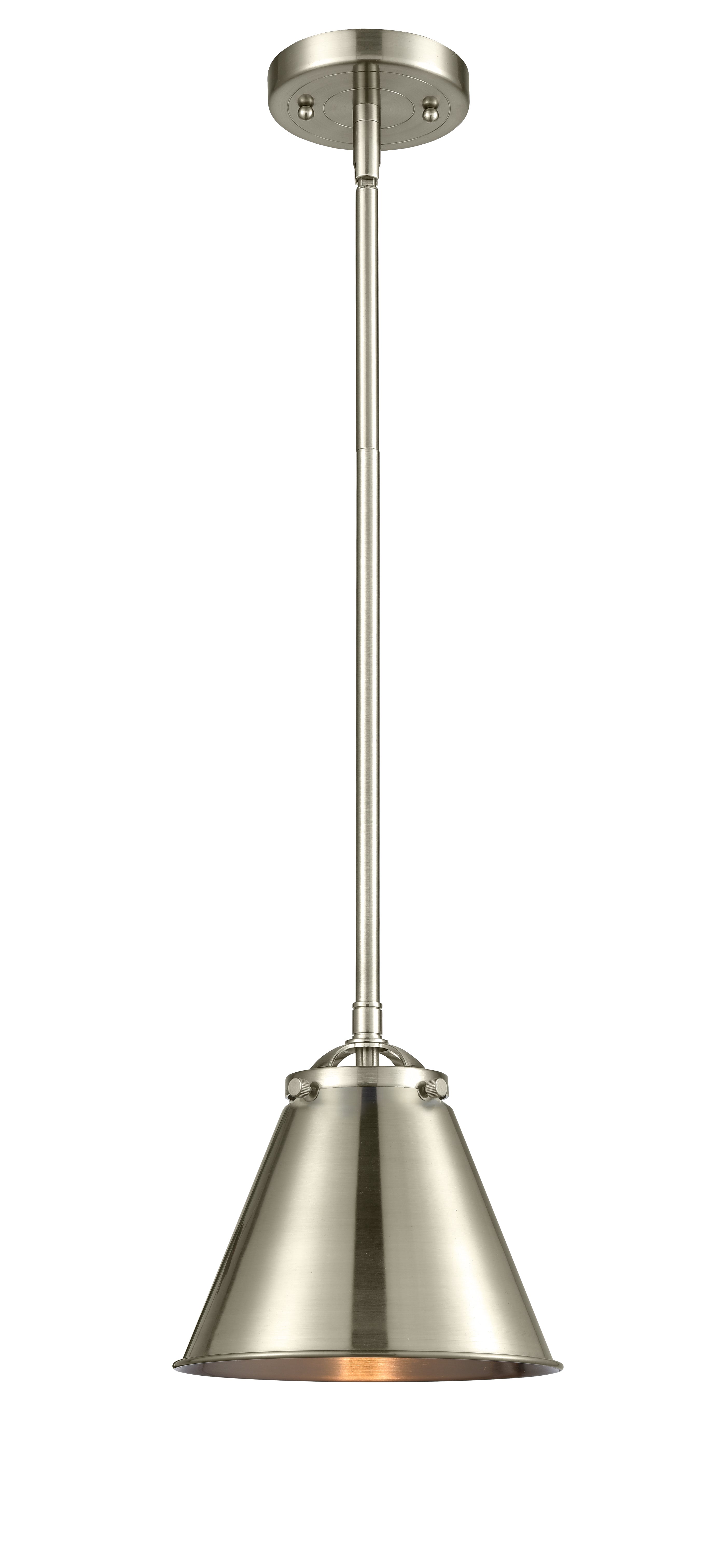 Nouveau Mini Pendant Black Antique Brass