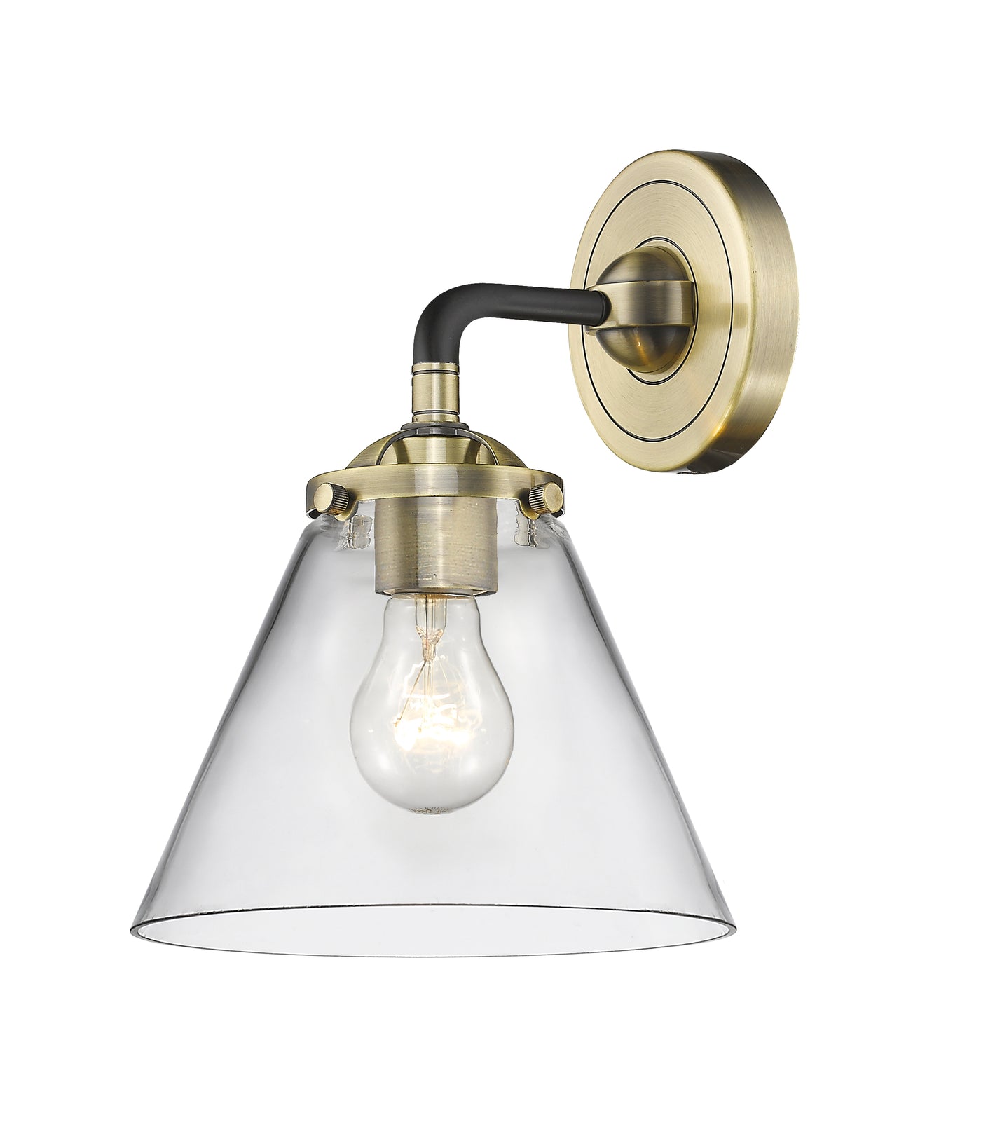 Nouveau Sconce Cast Brass 9.25 Inch