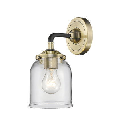 Nouveau Sconce Cast Brass Glass Steel