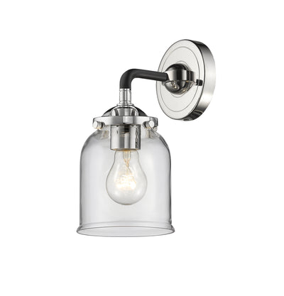 Nouveau Sconce Cast Brass Glass Steel
