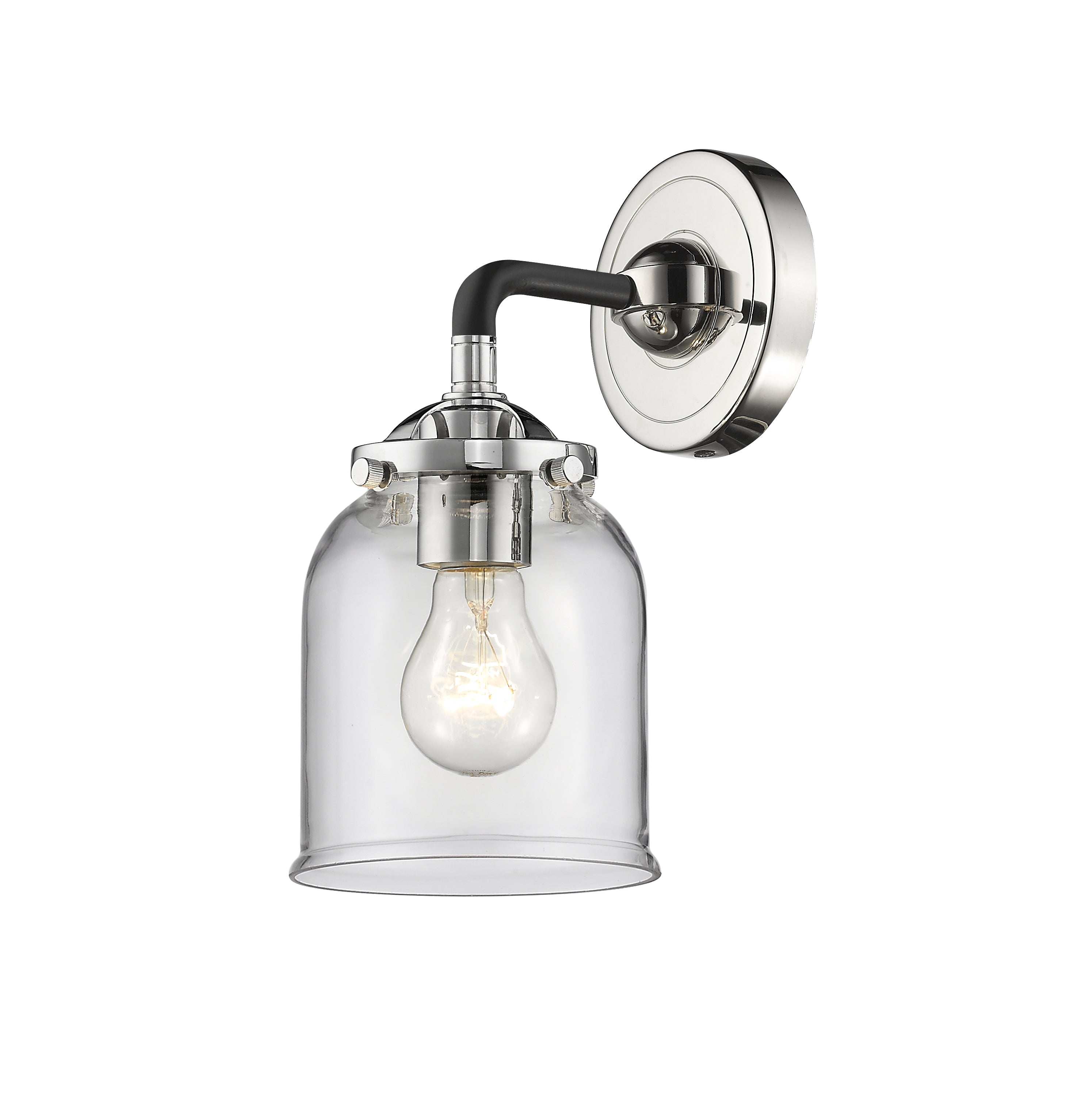 Nouveau Sconce Cast Brass 5 Inch