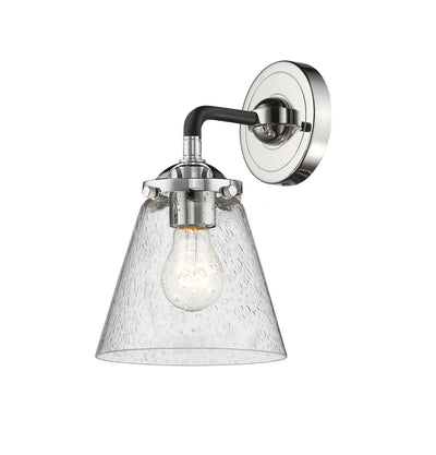 Nouveau Sconce Cast Brass Glass Steel