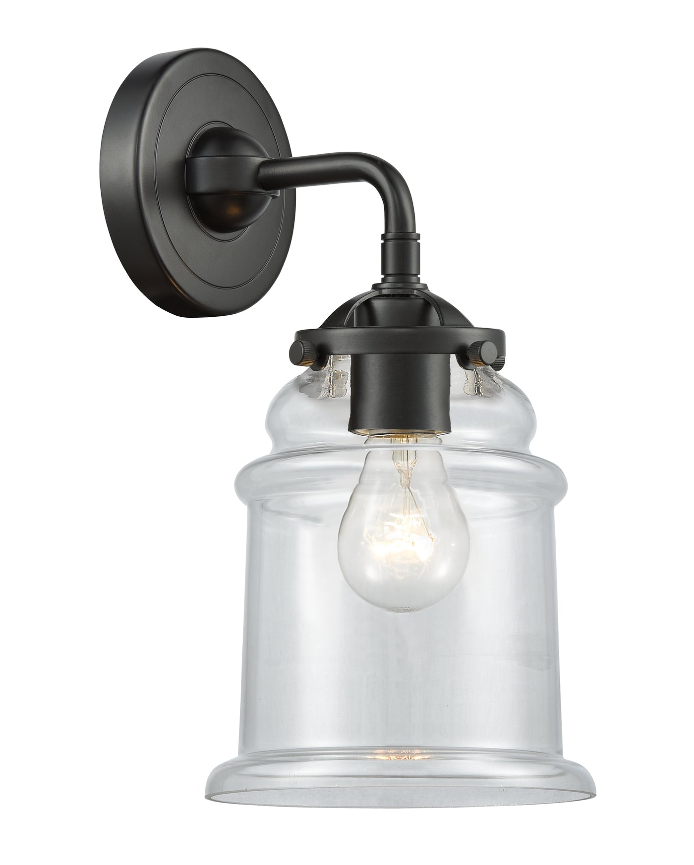 Nouveau Sconce Cast Brass Glass Steel