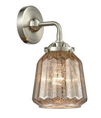 Nouveau Sconce Cast Brass Glass Steel