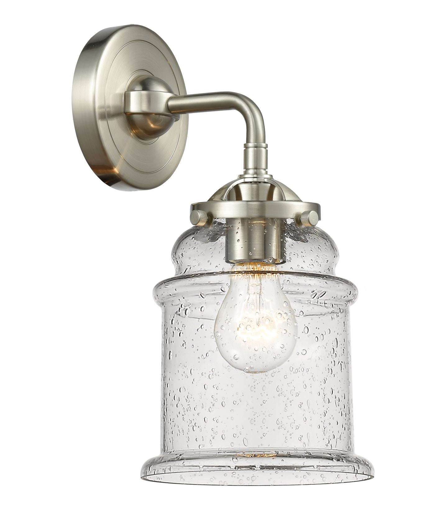 Nouveau Sconce Brass Glass Steel