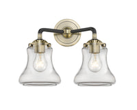 Nouveau Bath Vanity Light Cast Steel Glass