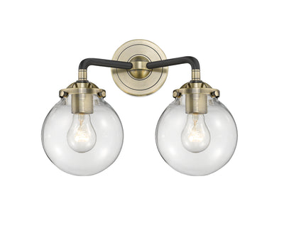 Nouveau Bath Vanity Light Cast Brass 11 Inch
