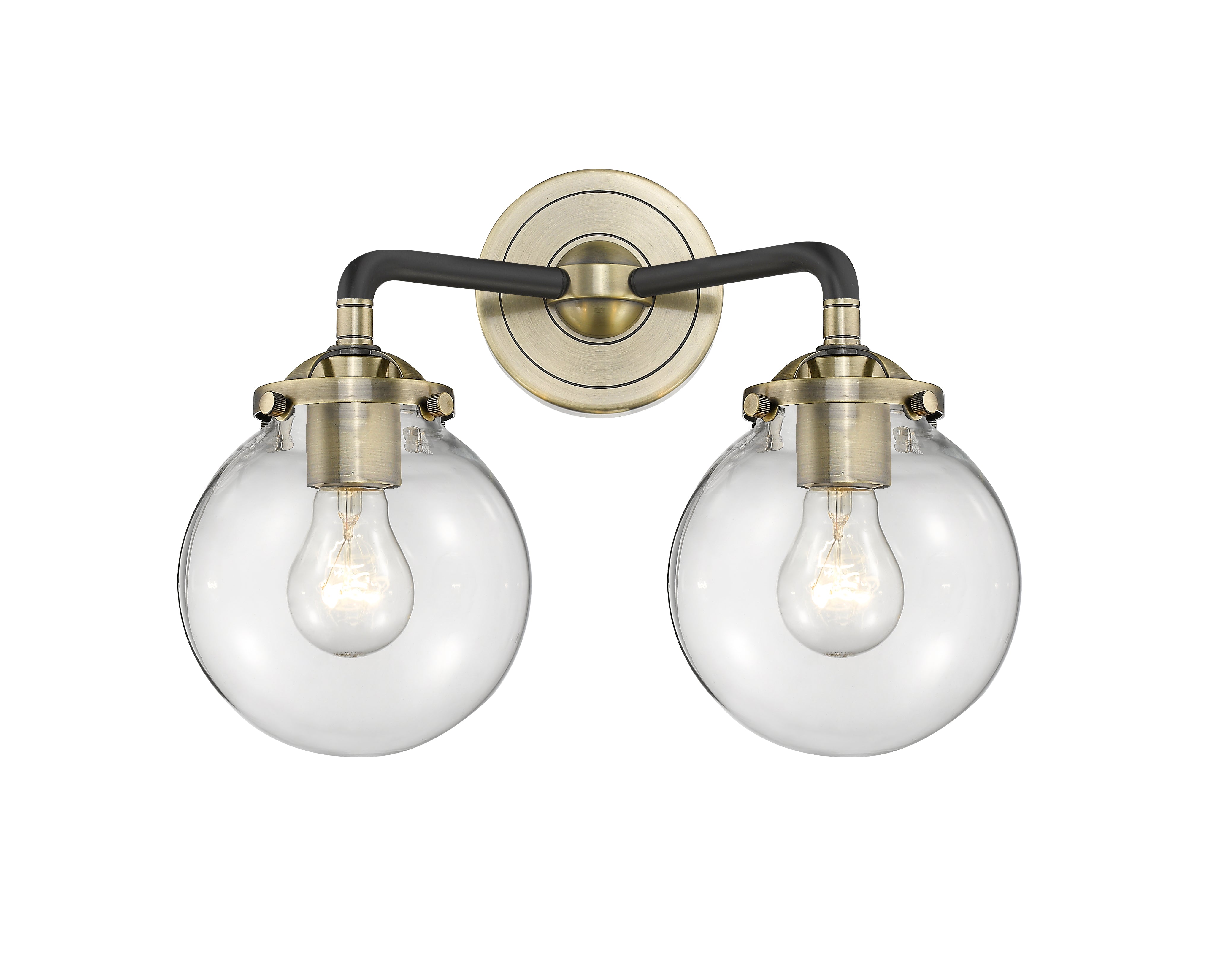 Nouveau Bath Vanity Light Cast Brass 11 Inch