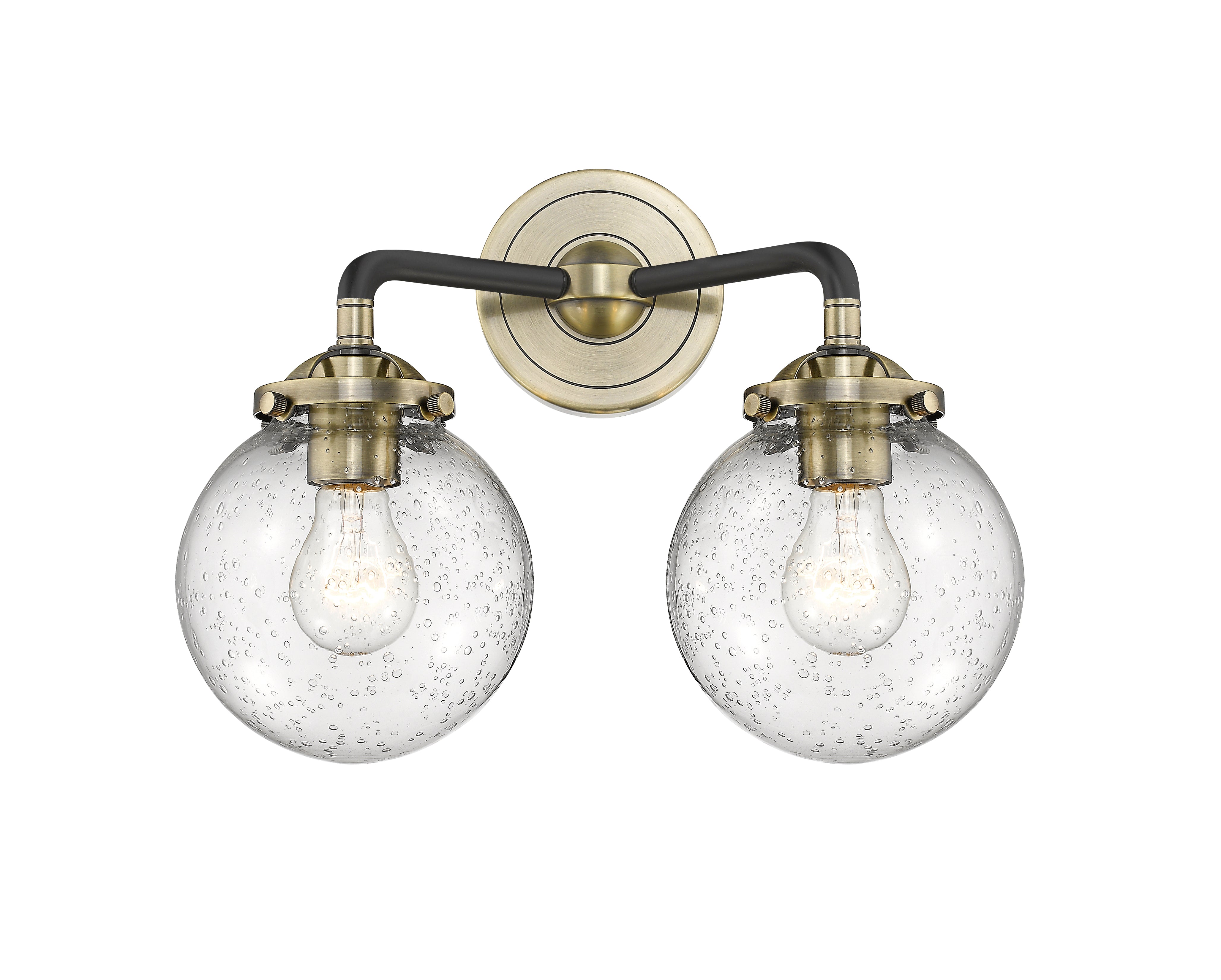 Nouveau Bath Vanity Light Cast Brass 11 Inch