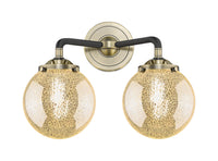 Nouveau Bath Vanity Light Cast Brass 14 Inch