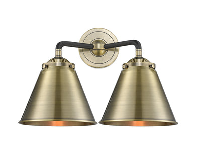 Nouveau Sconce Cast Brass Glass Steel