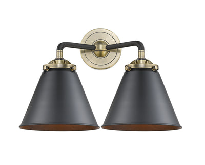 Nouveau Sconce Cast Brass Glass Steel