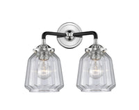 Nouveau Bath Vanity Light Cast Brass Glass