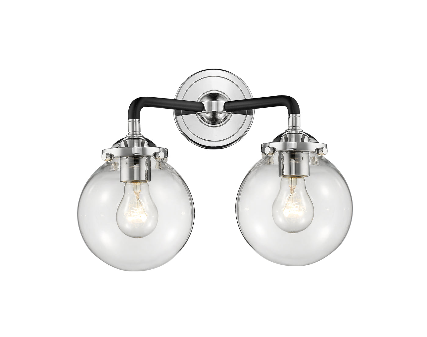 Nouveau Bath Vanity Light Cast Brass 14 Inch