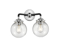 Nouveau Bath Vanity Light Cast Brass 14 Inch