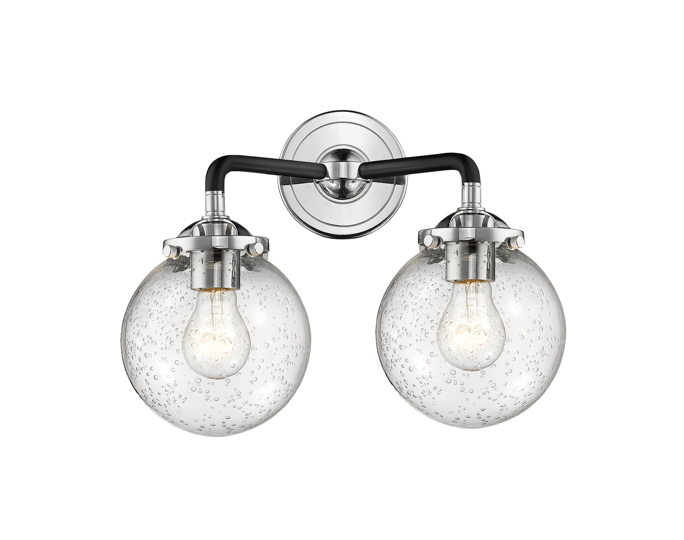 Nouveau Bath Vanity Light Cast Brass 14 Inch