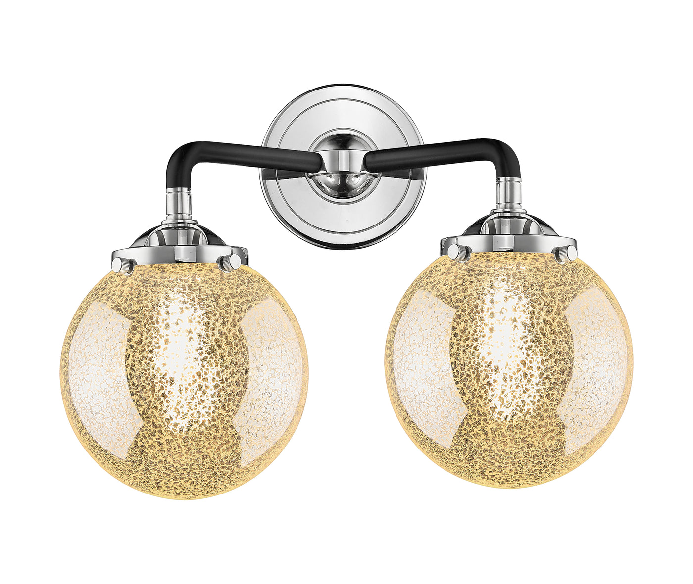 Nouveau Bath Vanity Light Cast Brass 14 Inch