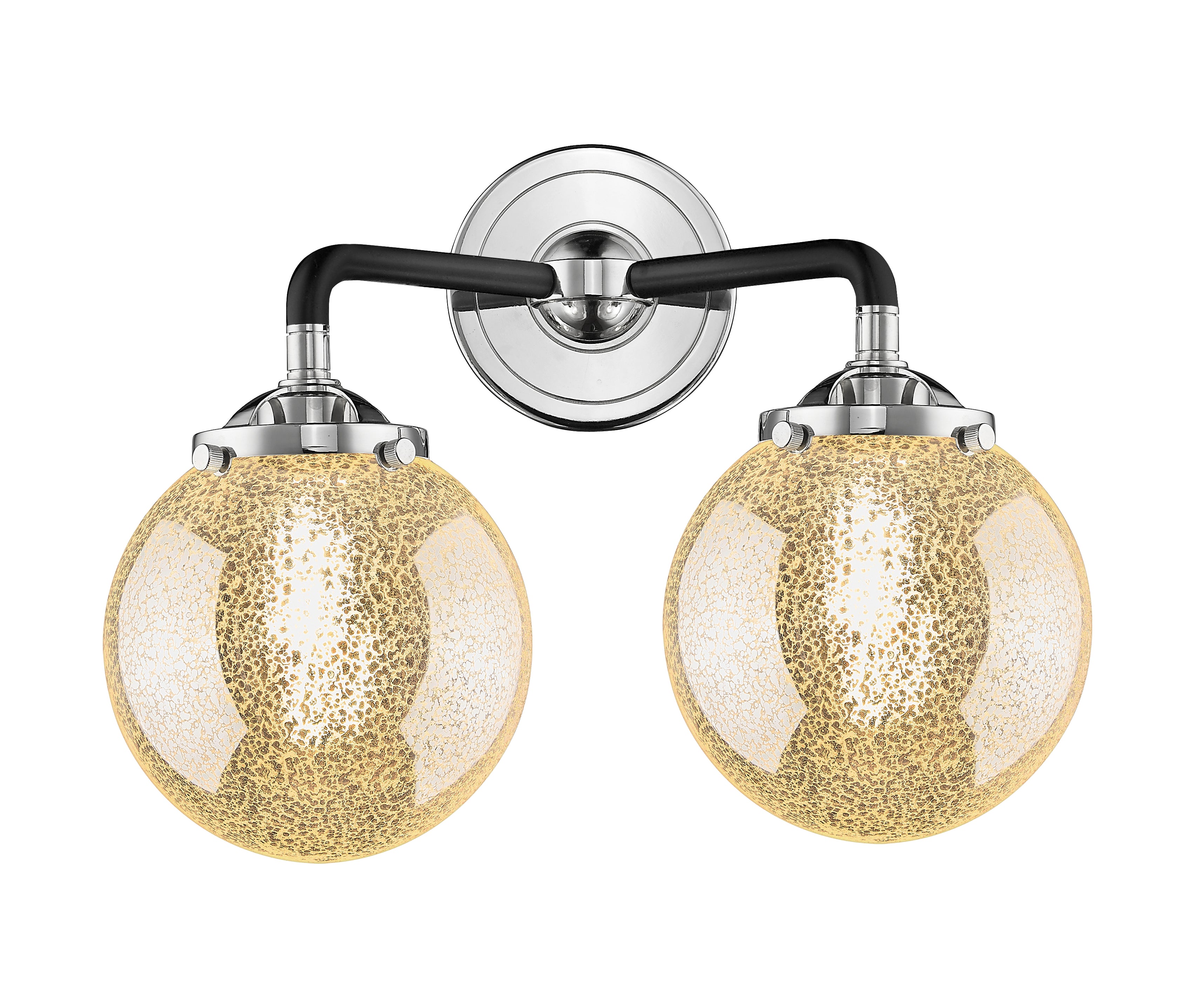 Nouveau Bath Vanity Light Cast Brass 14 Inch