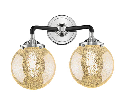 Nouveau Bath Vanity Light Cast Brass 14 Inch