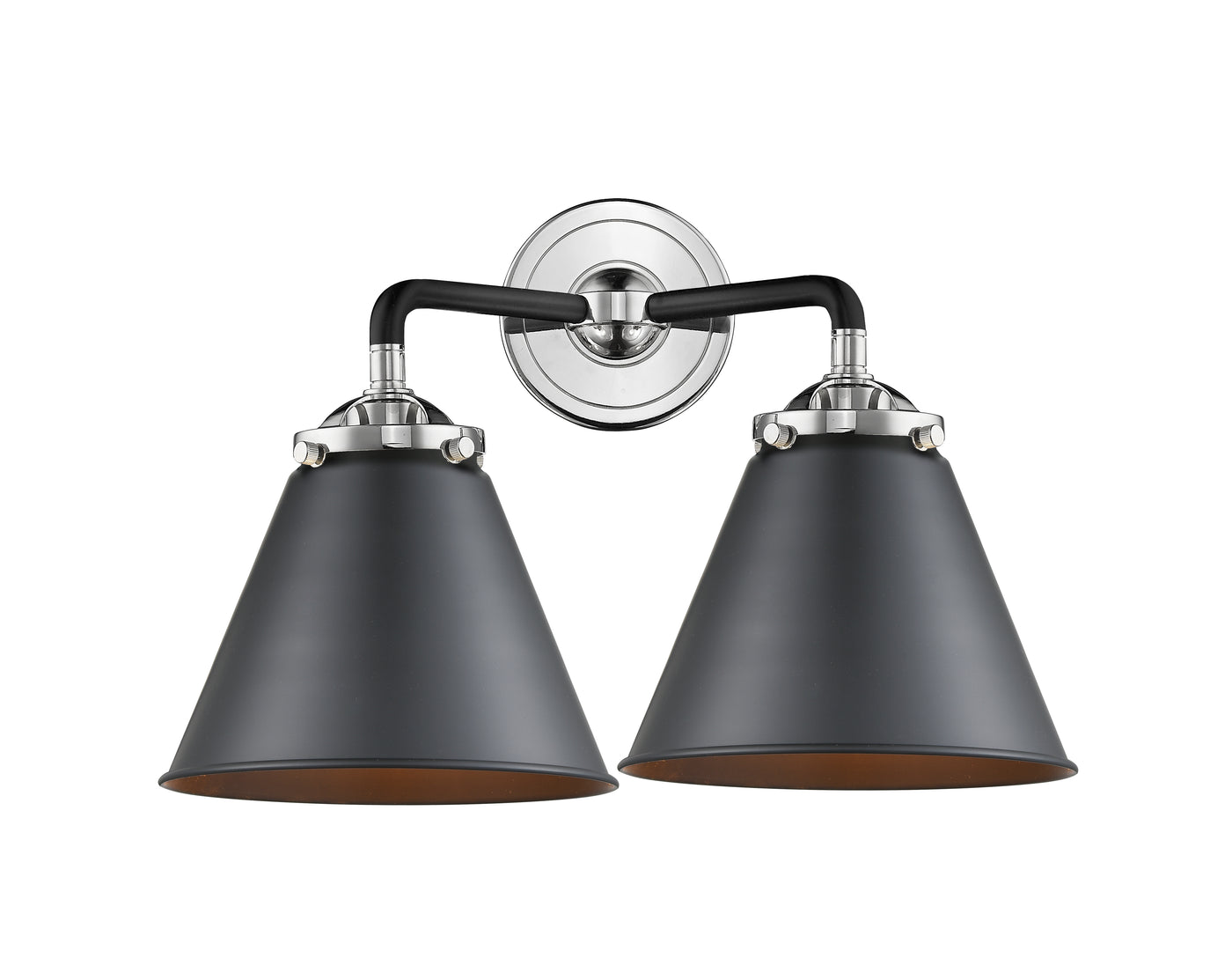Nouveau Bath Vanity Light Cast Brass Glass