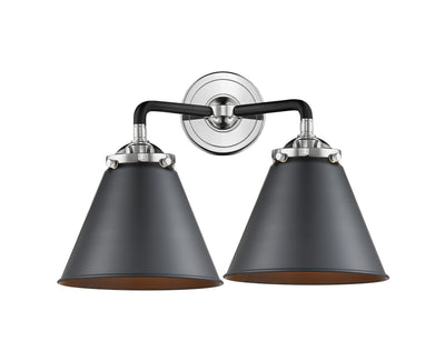 Nouveau Bath Vanity Light Cast Brass Glass