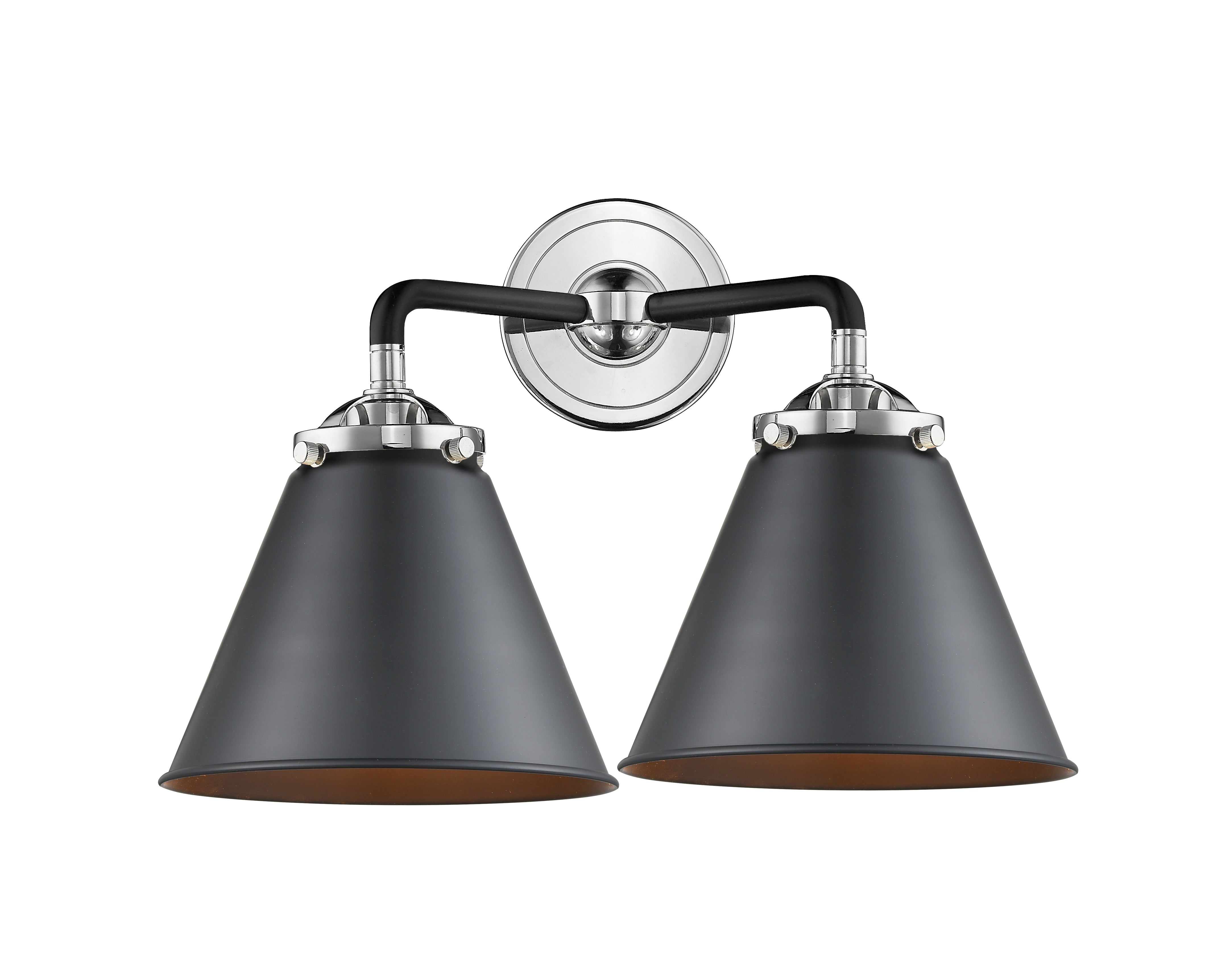 Nouveau Bath Vanity Light Cast Brass Glass