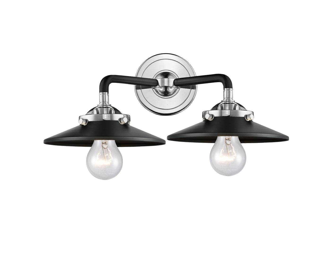 Nouveau Bath Vanity Light Cast Brass Glass