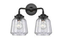 Nouveau Bath Vanity Light Cast Brass Glass