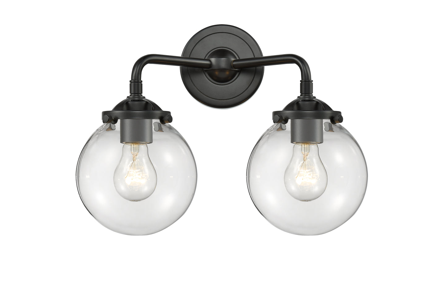 Nouveau Bath Vanity Light Cast Brass 14 Inch