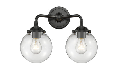 Nouveau Bath Vanity Light Cast Brass 14 Inch