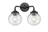 Nouveau Bath Vanity Light Cast Brass 11 Inch