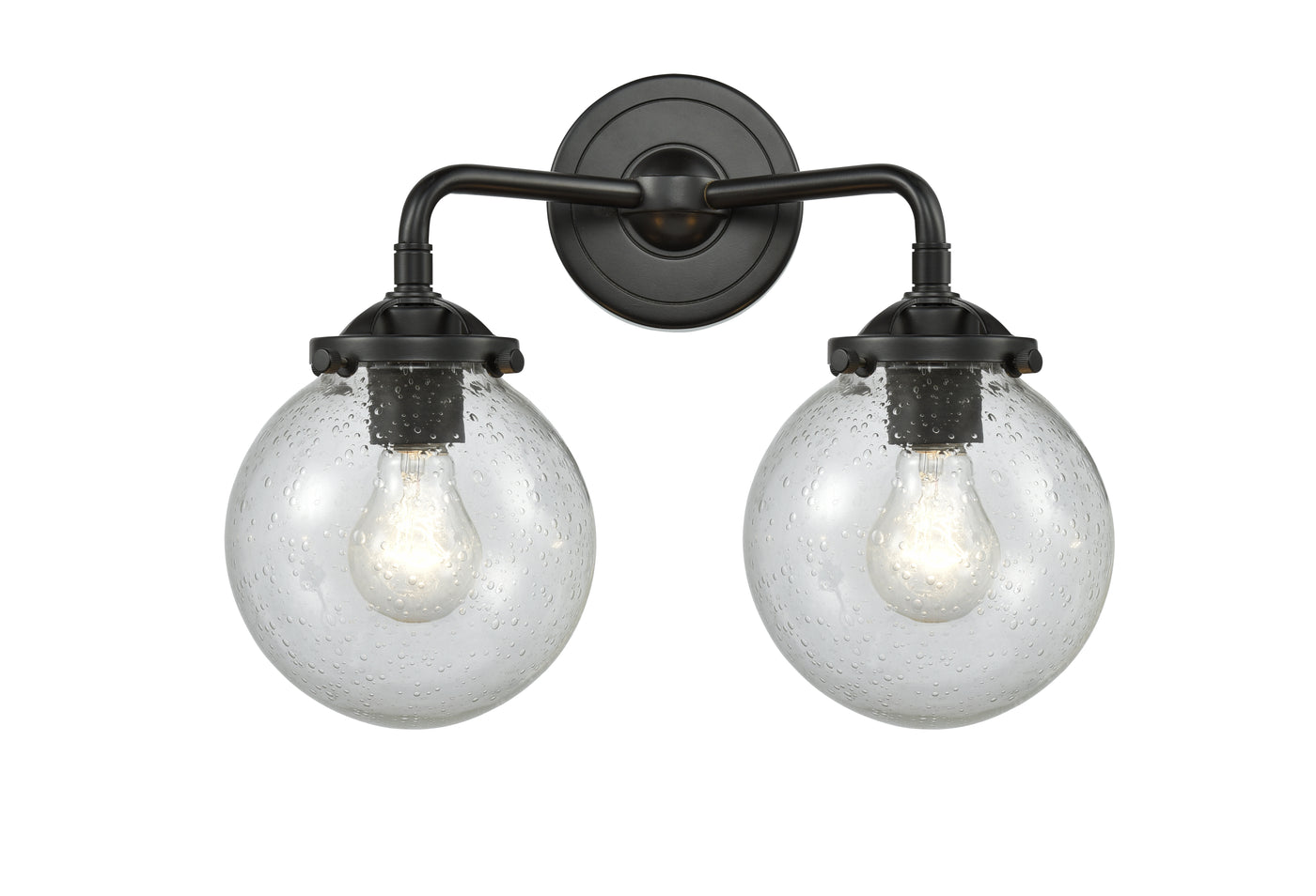 Nouveau Bath Vanity Light Cast Brass 14 Inch
