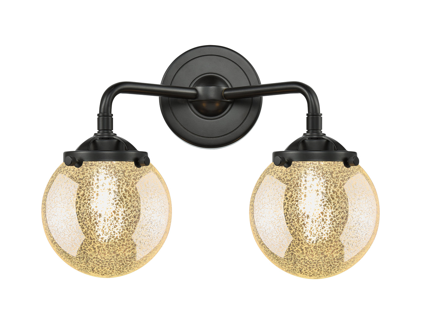 Nouveau Bath Vanity Light Cast Brass 14 Inch