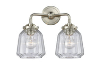Nouveau Bath Vanity Light Cast Brass Glass