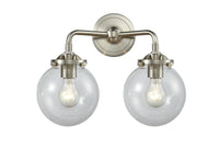 Nouveau Bath Vanity Light Cast Brass 11 Inch