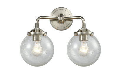 Nouveau Bath Vanity Light Cast Brass 14 Inch