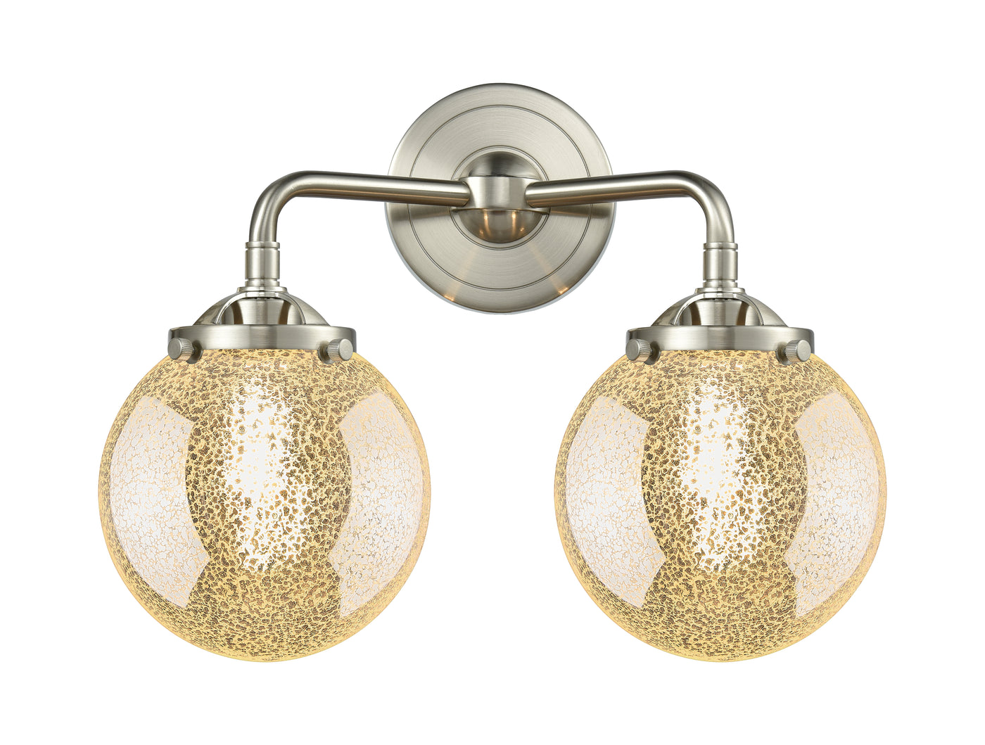 Nouveau Bath Vanity Light Cast Brass 14 Inch