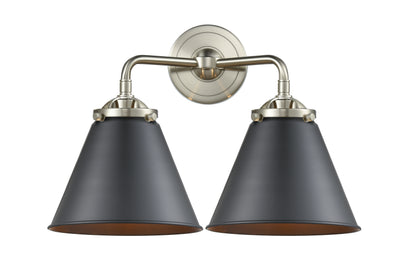 Nouveau Sconce Cast Brass Glass Steel