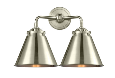 Nouveau Sconce Cast Brass Glass Steel